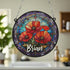 Poppy Personalised Stained Glass Effect Suncatcher
